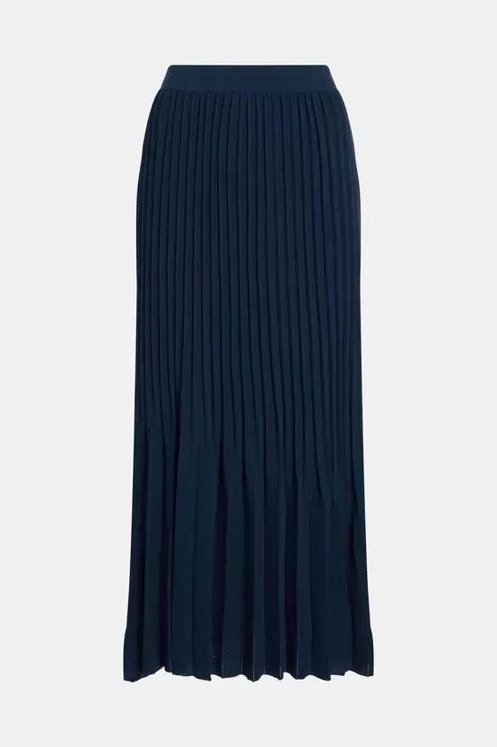 Pleated Knit Midi Skirt offers at S$ 450 in Esprit