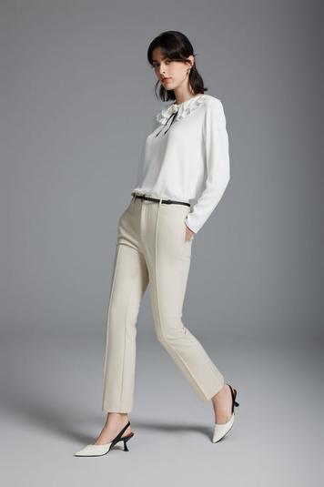 Rhonda Crepe Crinkle Double Layered Collar Blouse offers at S$ 49 in G2000