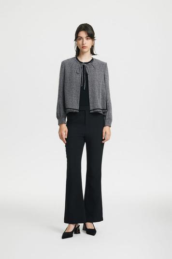 Dobby Waterfall Jacket With Detachable Tie offers at S$ 89 in G2000