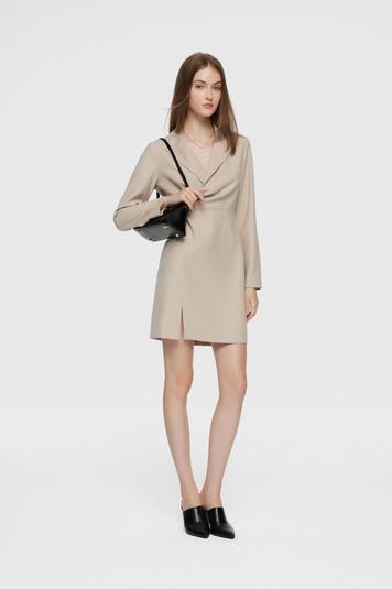 Dobby Wrap Dress With Slit offers at S$ 89 in G2000