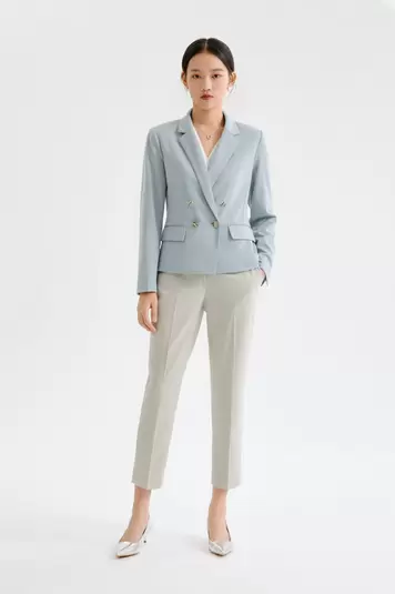 Sia Soft Touch Stretchable Compact Ponte Double Breasted Blazer offers at S$ 79 in G2000