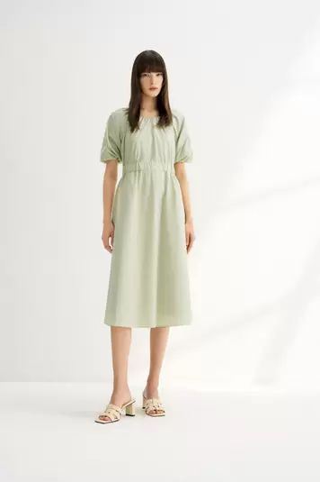 Puff Sleeves Maxi Dress offers at S$ 96.85 in G2000