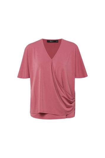 Bailey Stretchable Crepe Knit V Neck Top with Flare Sleeves offers at S$ 39 in G2000