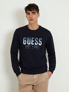 Embroidered logo sweatshirt offers at S$ 35 in Guess
