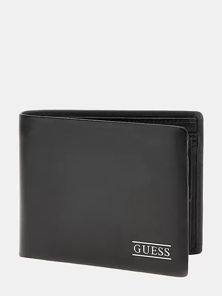 New Boston genuine leather wallet offers at S$ 65 in Guess