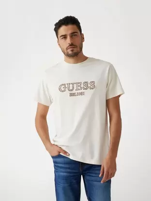 Embroidered logo t-shirt offers at S$ 35 in Guess