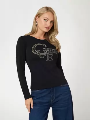 Studs front logo t-shirt offers at S$ 22.5 in Guess