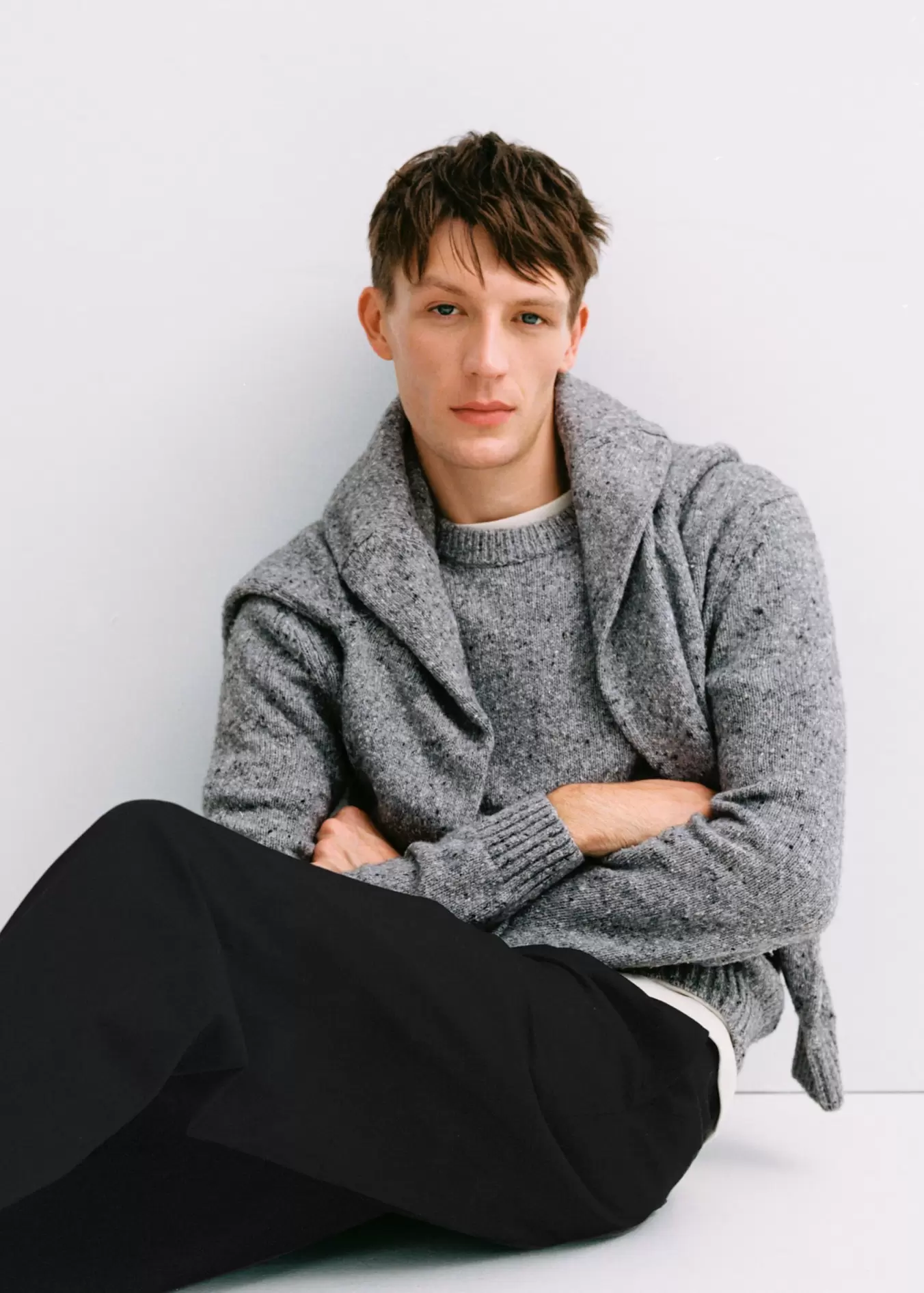 Marled wool knitted sweater offers at S$ 119.9 in HE by Mango