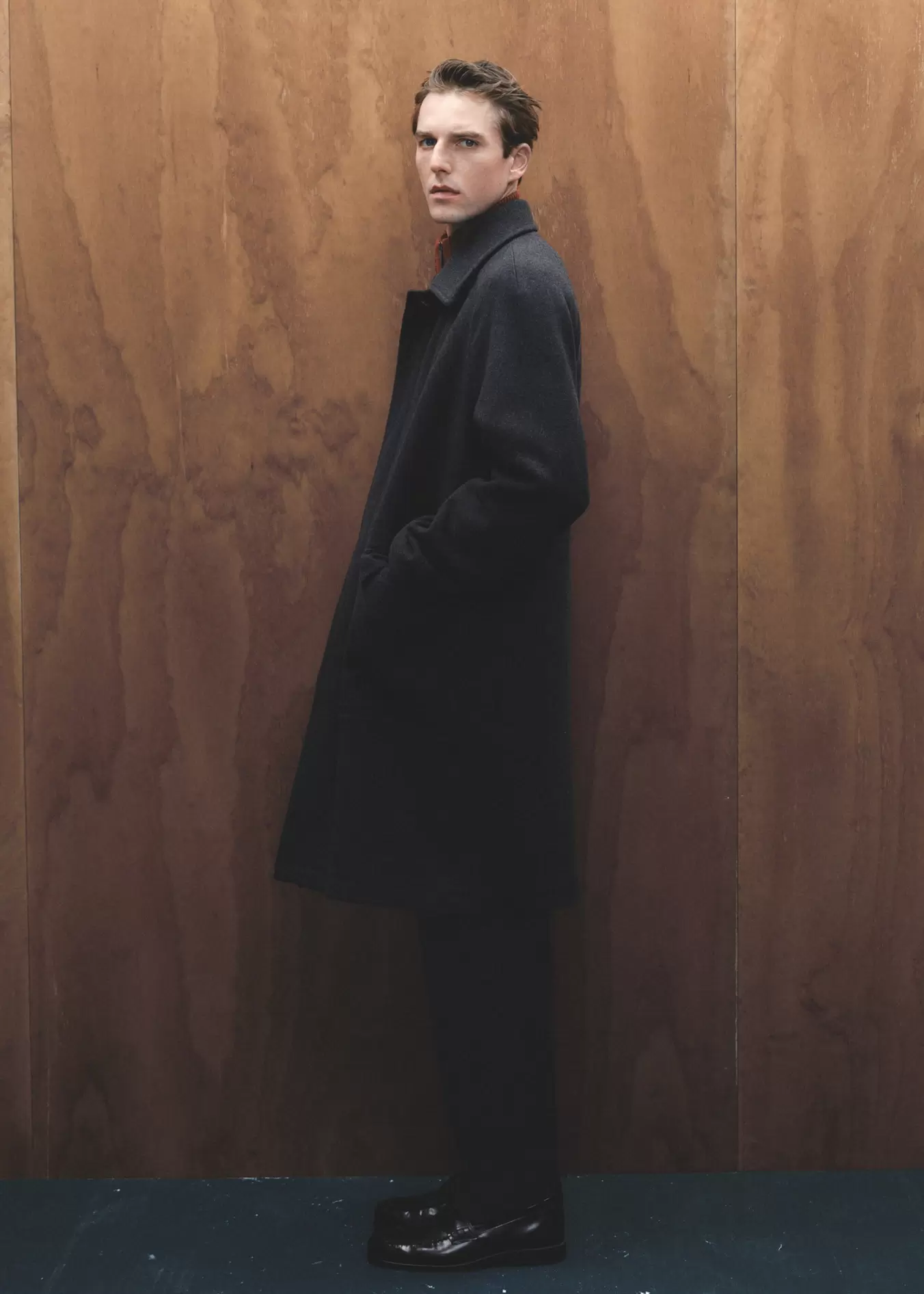 Pocketed wool coat offers at S$ 329.9 in HE by Mango