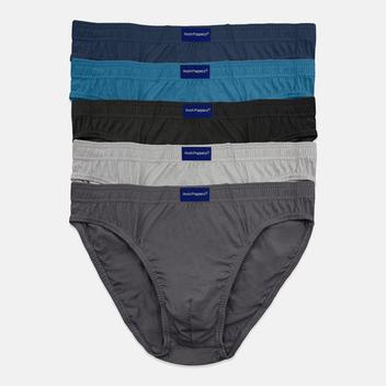 5pcs Men's Briefs | Cotton Jersey | Hipster HMB679425AS1 offers at S$ 16.9 in Hush Puppies