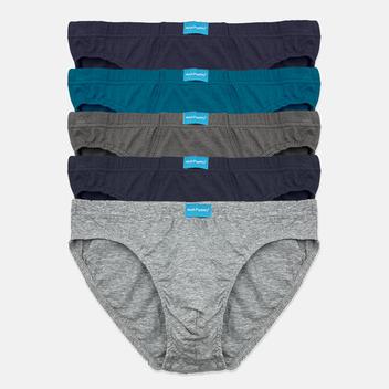 5pcs Men's Briefs | Cotton Jersey | Low Rise Mini HMB679424AS1 offers at S$ 16.9 in Hush Puppies