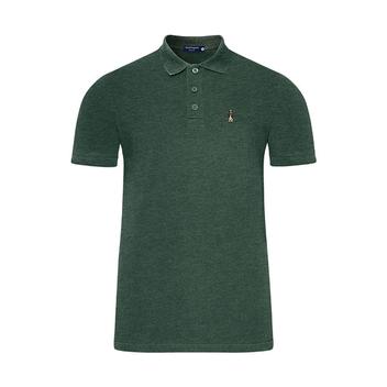 Men's Basic Polo With Embroidery | Cotton  Mix | HMP217873Multi offers at S$ 29.9 in Hush Puppies