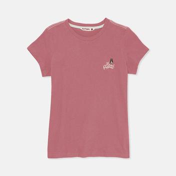Ladies' Round Neck Basic Tee with Embroidery | Cotton Single Jersey | HLT208454 offers at S$ 19.9 in Hush Puppies