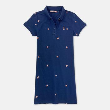 Ladies' Full Print Polo Dress With Small Dog Embroidery | Pique Cotton | HLD379035 offers at S$ 36.9 in Hush Puppies