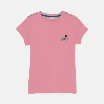 Ladies' Round Neck Basic Tee With Embroidery | Cotton Mixed | HLT308650AS1 offers at S$ 19.9 in Hush Puppies