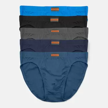 5pcs Men's Briefs | Cotton Jersey | Mini | HMB679426 offers at S$ 16.9 in Hush Puppies