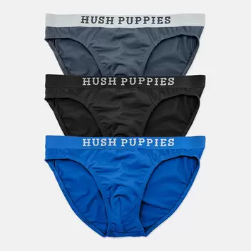 3pcs Men's Briefs | Cotton Elastane | Mini | HMB107724 offers at S$ 16.9 in Hush Puppies