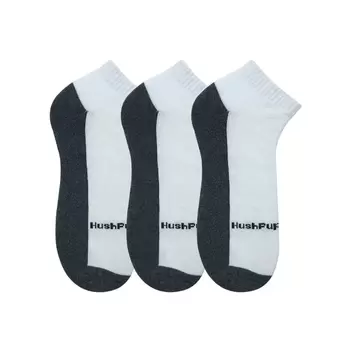 3prs Men's White Ankle Half Terry Socks | Cotton Elastane | S136 offers at S$ 12.9 in Hush Puppies