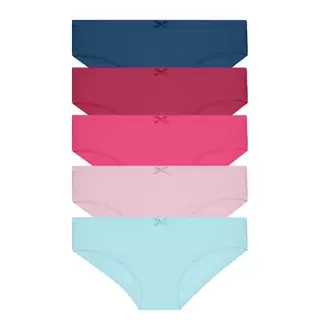 5pcs Ladies' Panties | Cotton Spandex | Basic D | Mini HLU008883 offers at S$ 19.9 in Hush Puppies