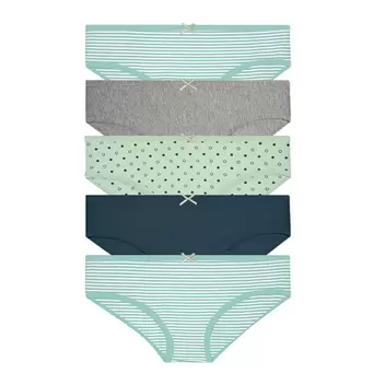 5pcs Ladies' Dots Stripes Panties | Cotton Spandex | Mini HLU278257 offers at S$ 22.9 in Hush Puppies