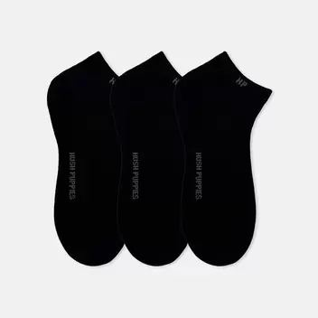 3prs Men Ankle Plain Socks | Bamboo Spandex | HMS409464 offers at S$ 19.9 in Hush Puppies