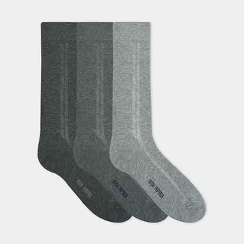 3prs Men Full Length Knit Socks | Cotton Elastane | HMS907273 offers at S$ 12.9 in Hush Puppies