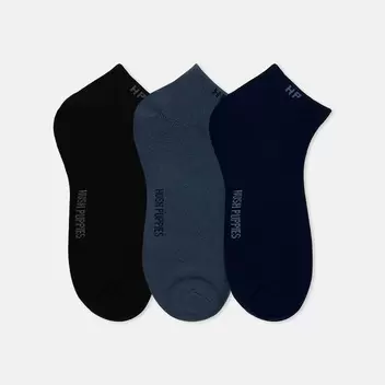 3prs Men Ankle Socks | Bamboo Elastane | HMS907760 offers at S$ 14.9 in Hush Puppies