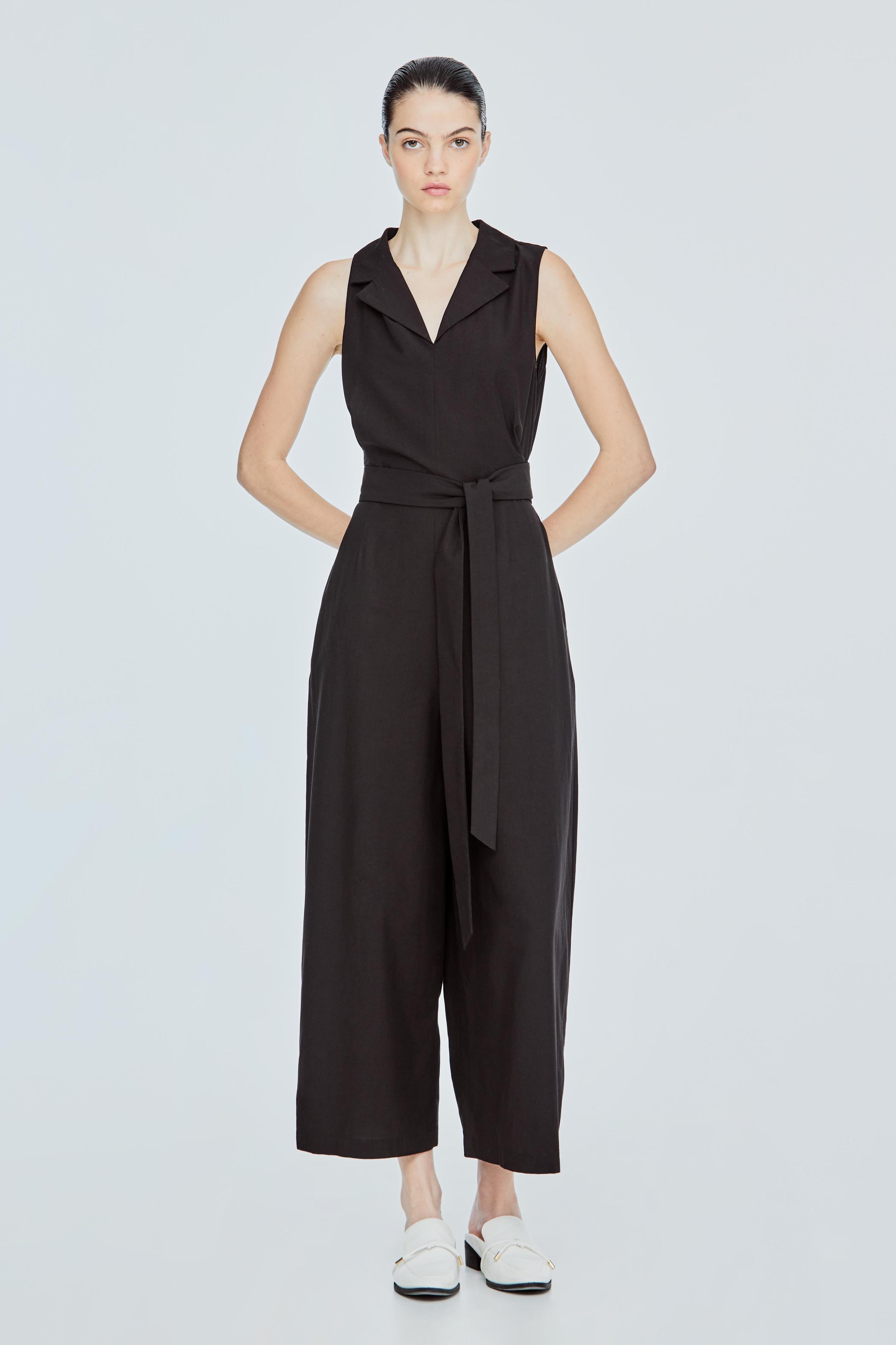Self-Tie Collared Jumpsuit offers at S$ 59.9 in Iora