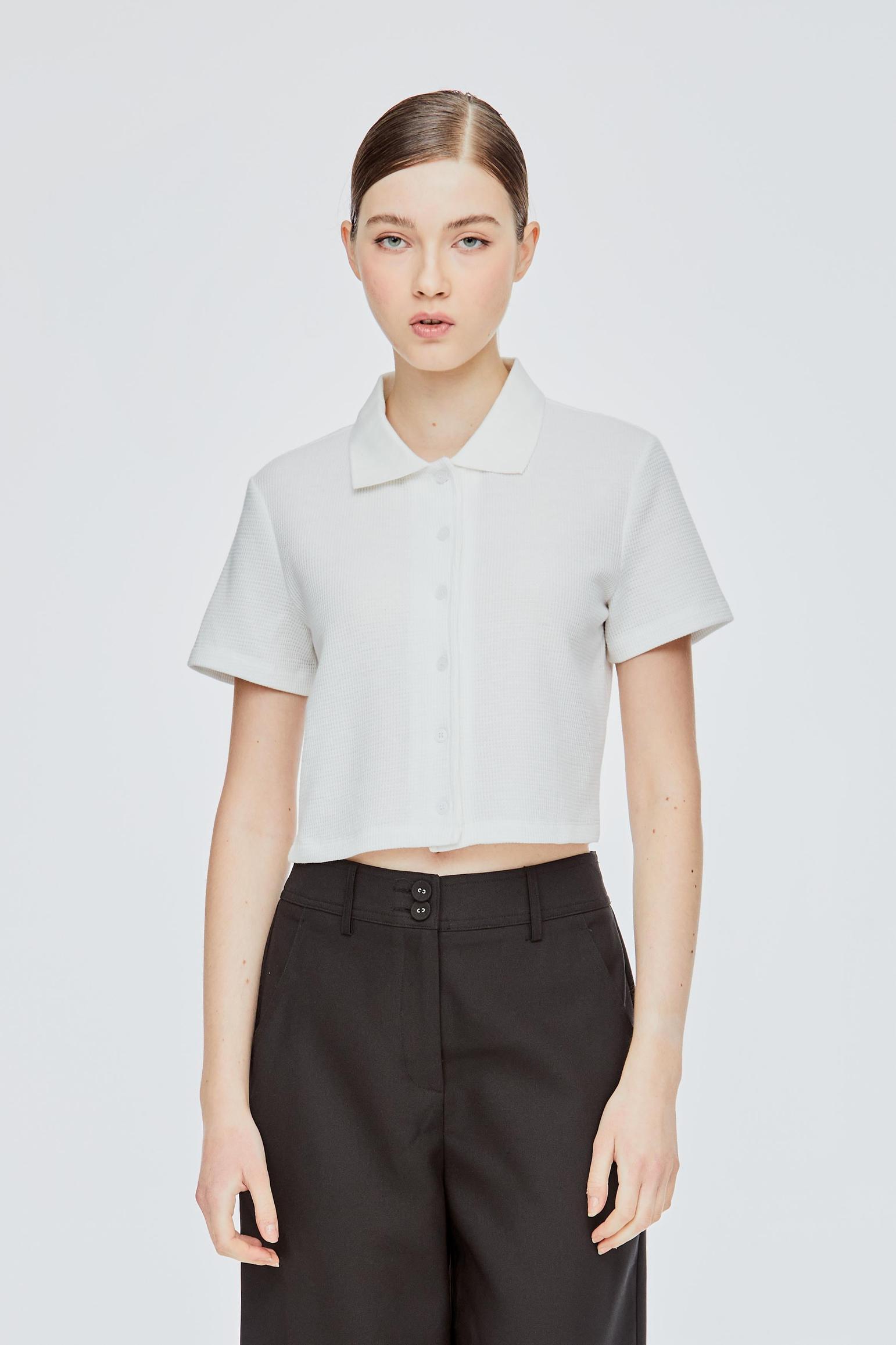 Button Down Waffle Top offers at S$ 19.9 in Iora