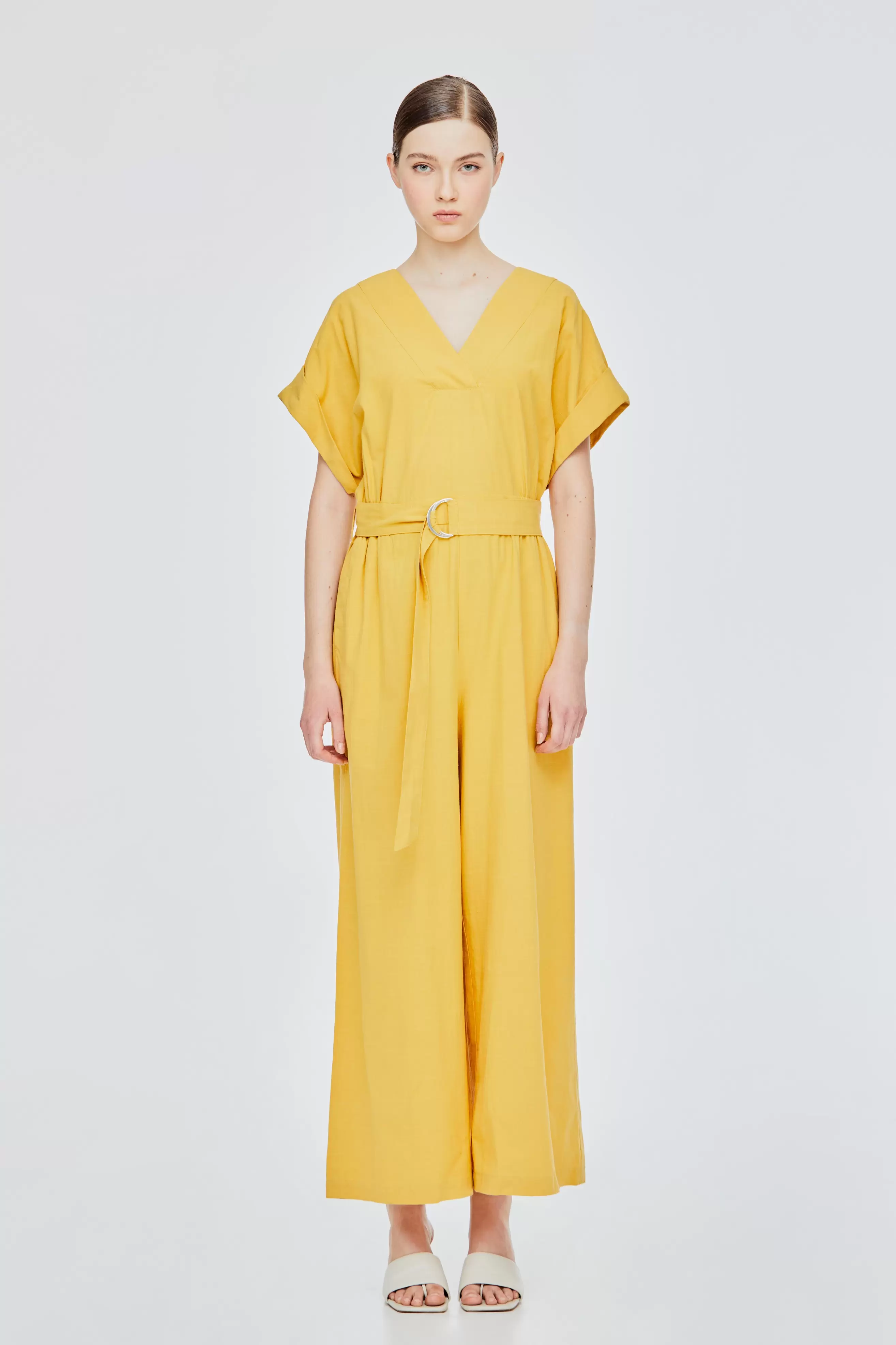 Belted Magyar Jumpsuit offers at S$ 49.9 in Iora