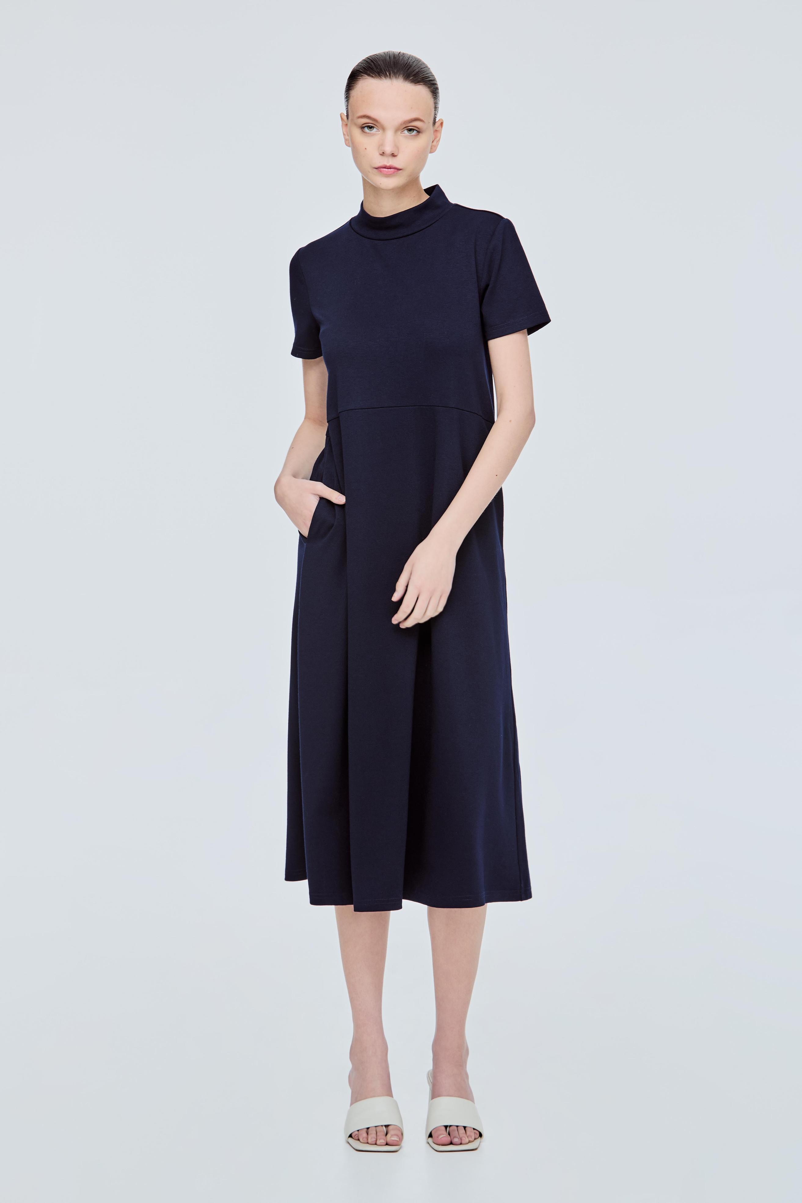 Basic High Neck Midi Dress offers at S$ 29.9 in Iora