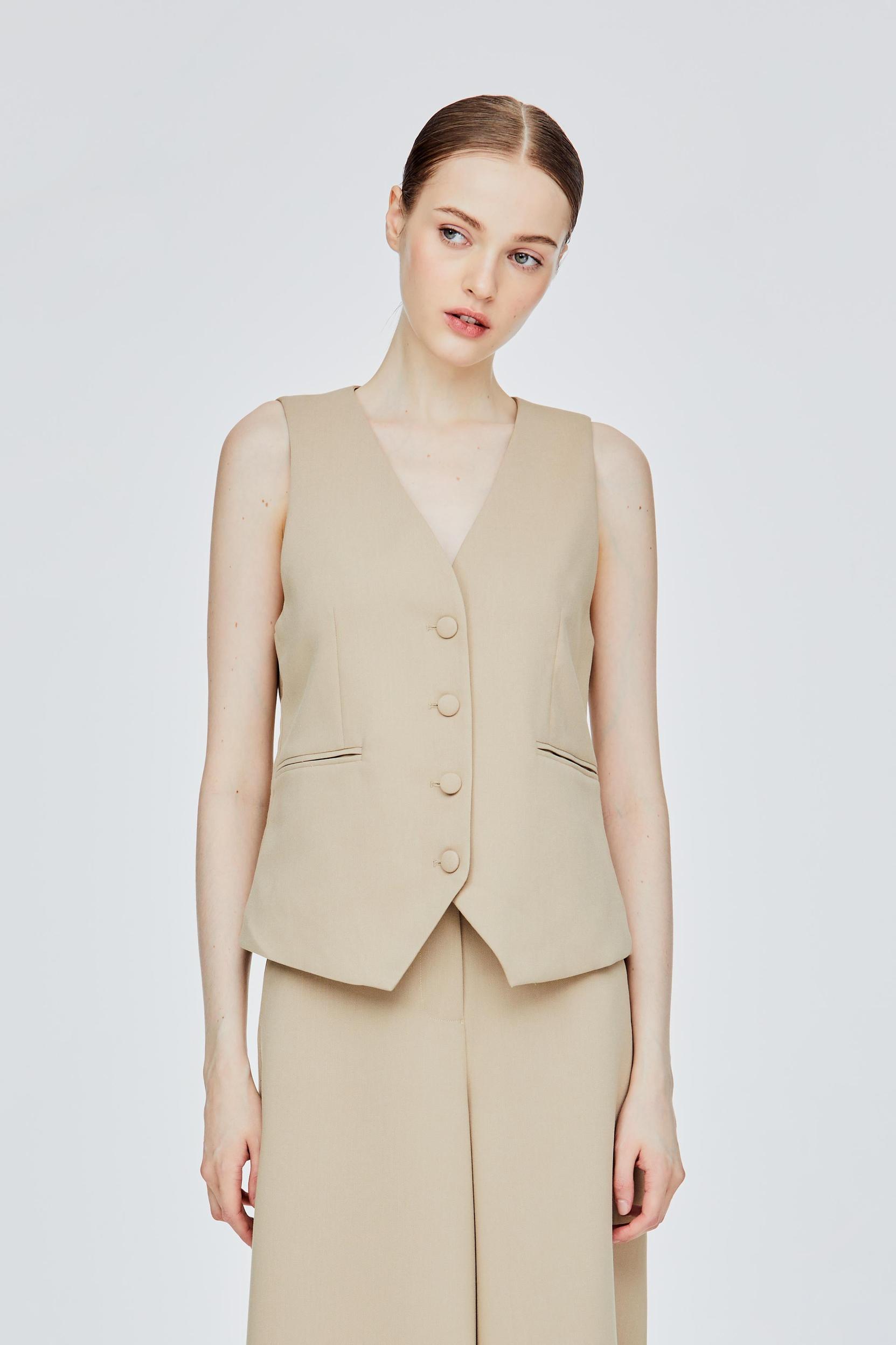 Basic Buttoned Waistcoat offers at S$ 39.9 in Iora