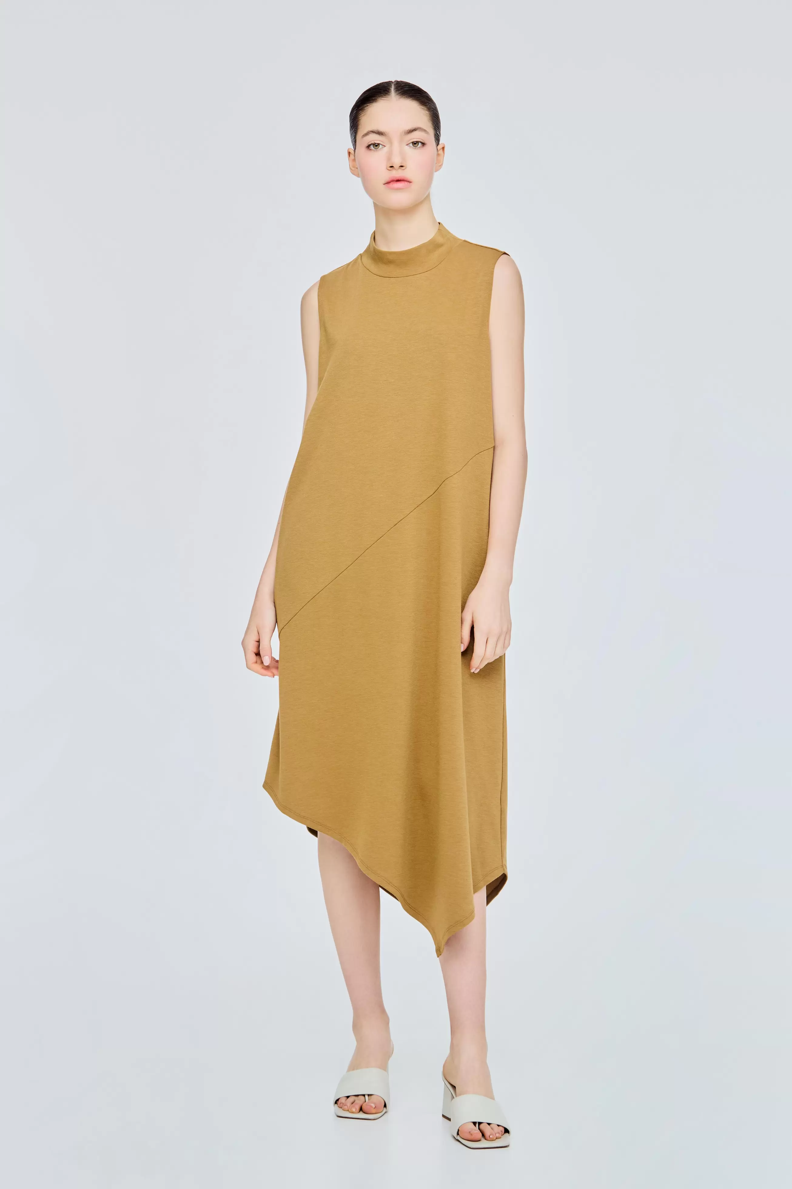 Sleeveless Mock Neck Dress offers at S$ 29.9 in Iora