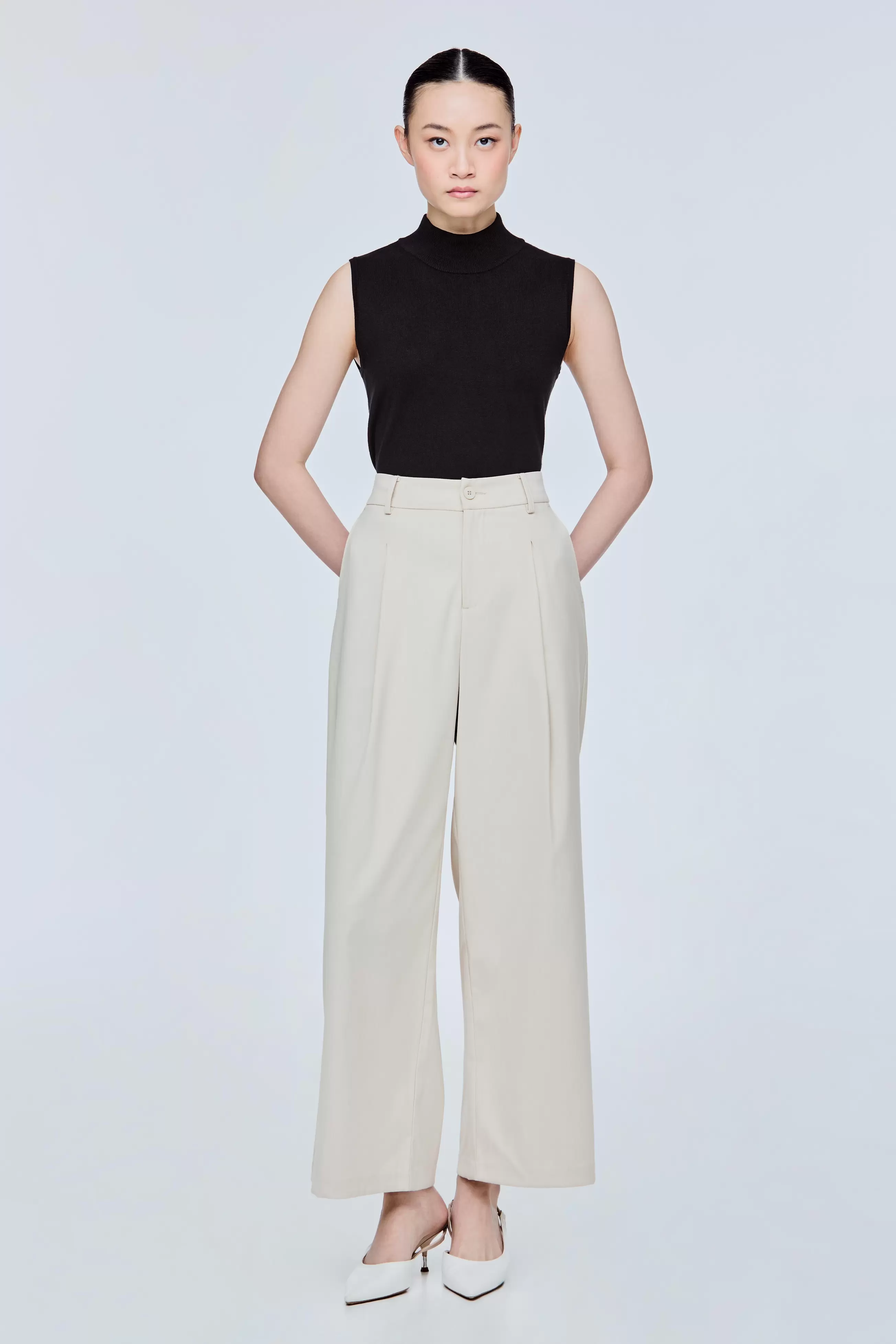 Basic Wide Leg Trousers offers at S$ 43.9 in Iora