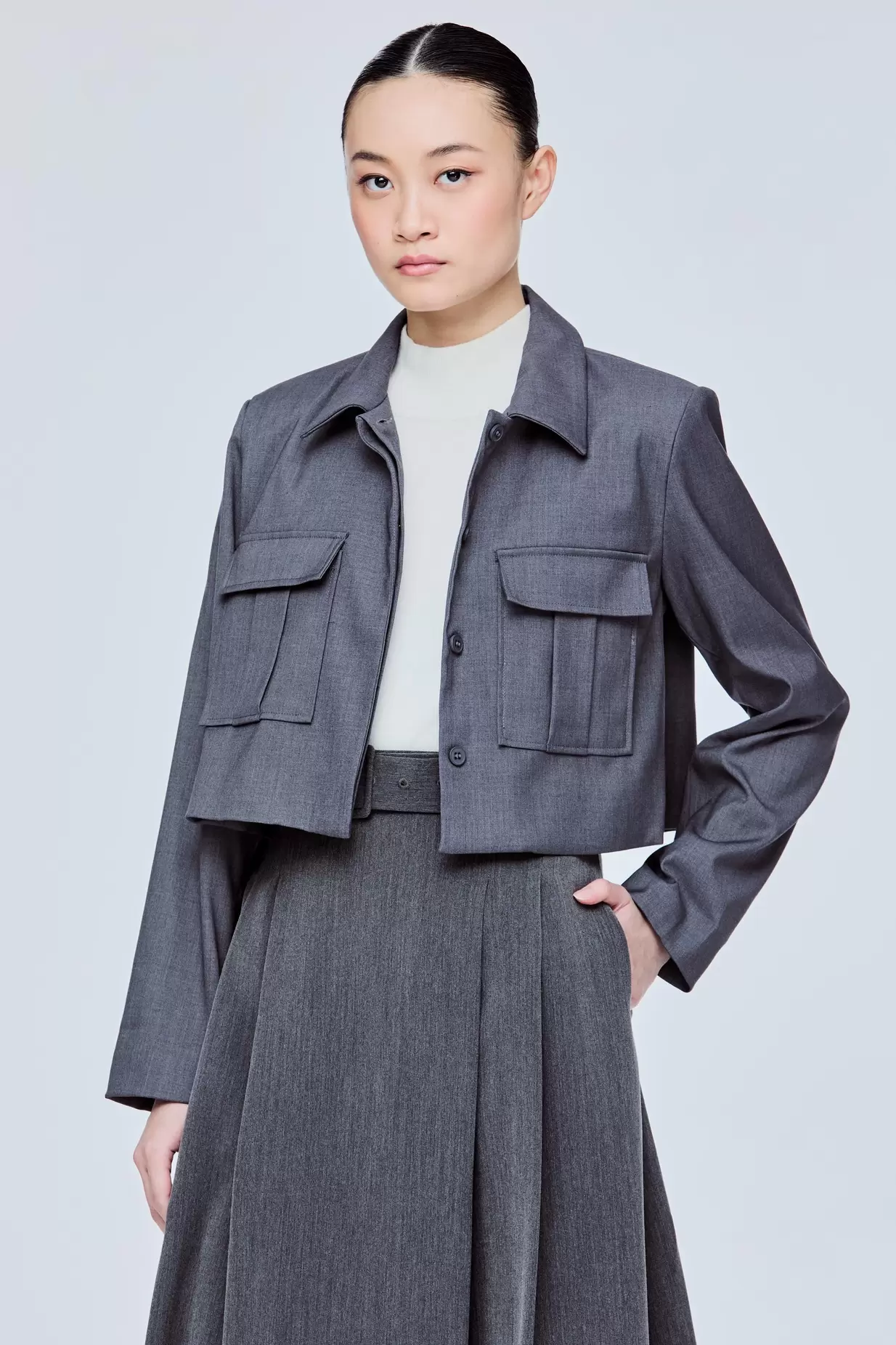 Cropped Cargo Blazer offers at S$ 49.9 in Iora