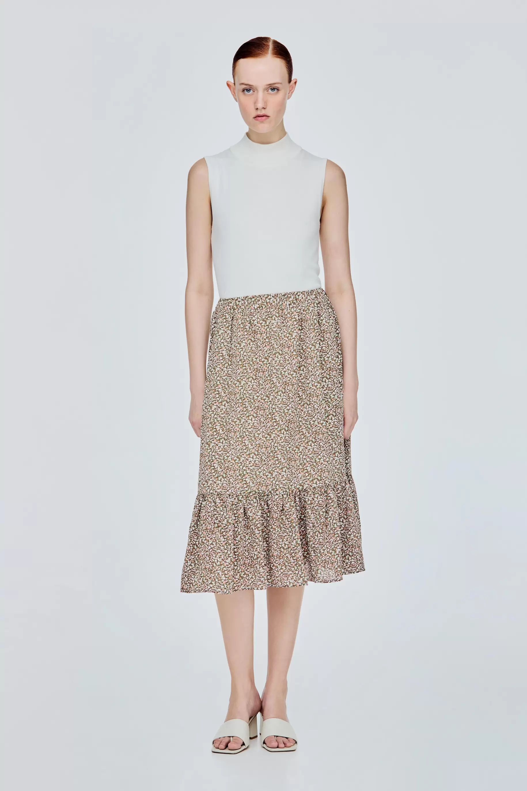 Printed Tiered Skirt offers at S$ 33.9 in Iora