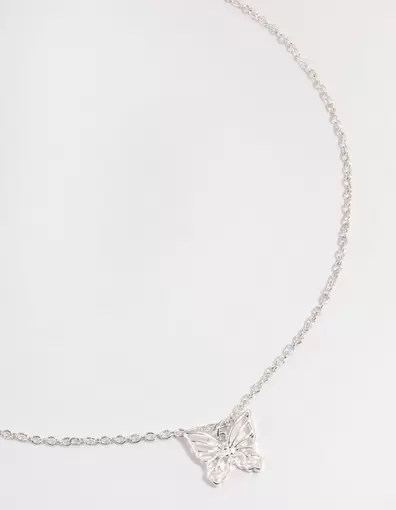 Silver Butterfly Choker offers at S$ 5 in Lovisa