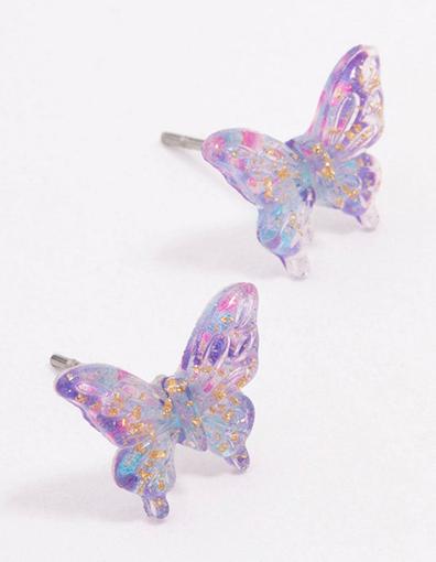 Purple Ombre Butterfly Stud Earrings offers at S$ 3 in Lovisa