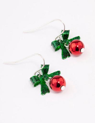 Red Bow & Bell Christmas Drop Earrings offers at S$ 5 in Lovisa
