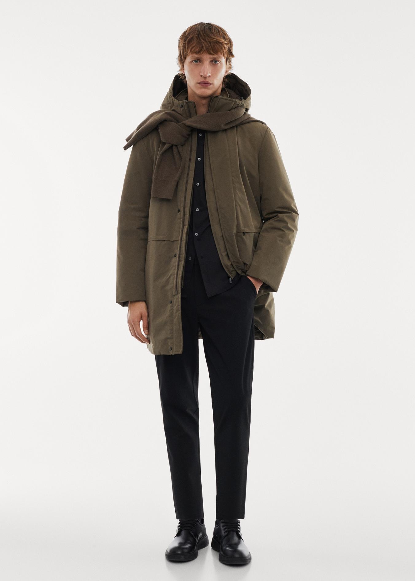 SOFEELATE® padded parka with hood offers at S$ 179.9 in Mango