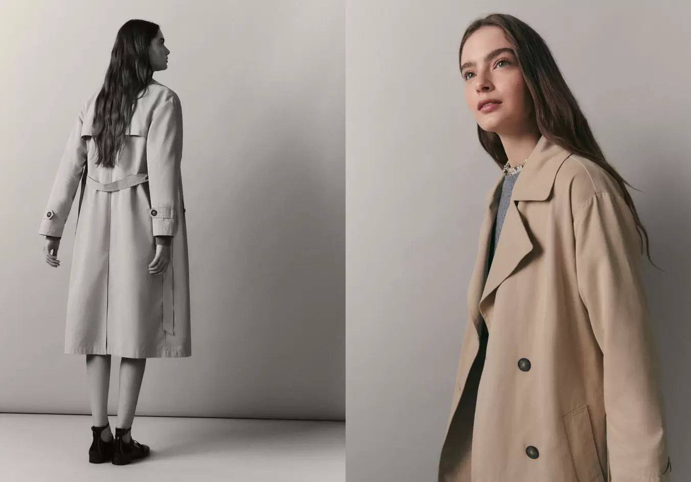 Classic trench coat with belt offers at S$ 119.9 in Mango