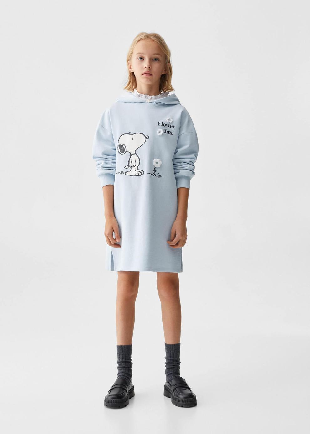 Snoopy sweatshirt dress offers at S$ 59.9 in Mango Kids