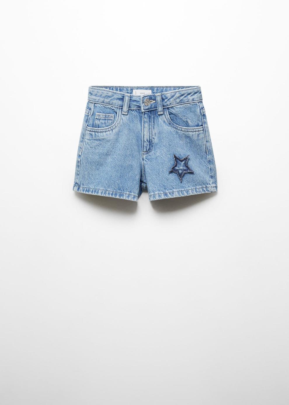 Star denim shorts offers at S$ 45.9 in Mango Kids