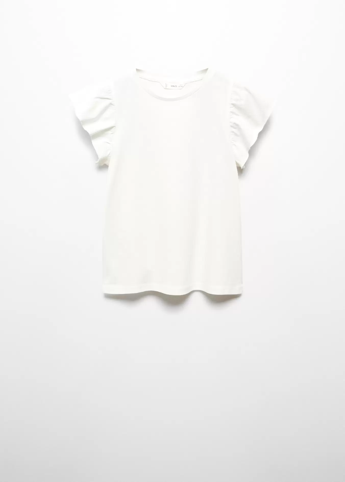 Short-sleeved ruffle t-shirt offers at S$ 12.9 in Mango Kids