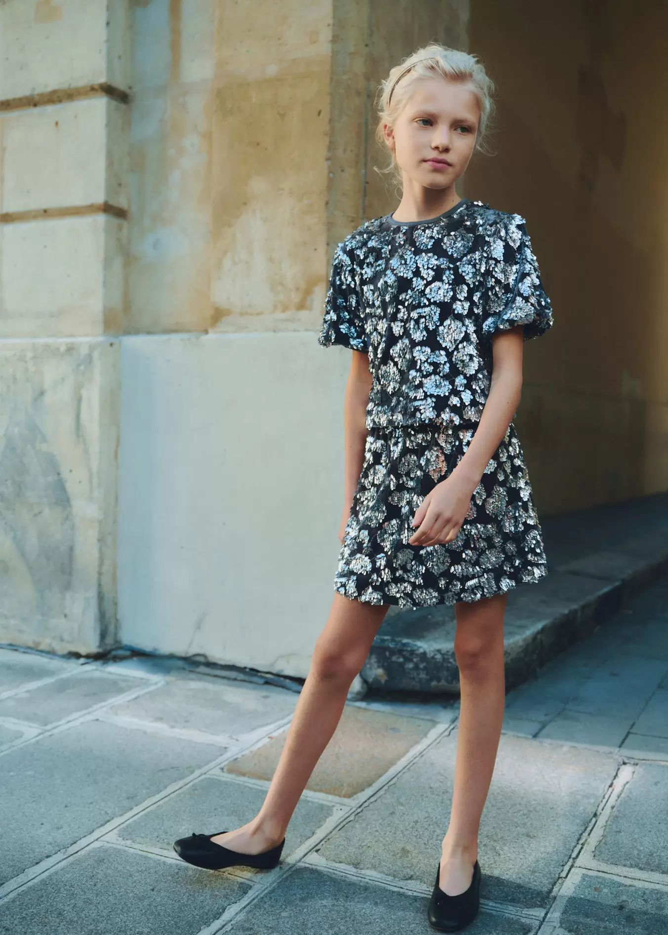 Sequin skirt offers at S$ 59.9 in Mango Kids