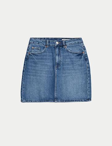 Denim Mini Skirt offers at S$ 49.9 in Marks & Spencer