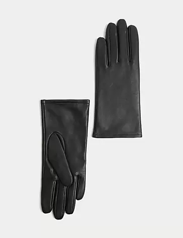 Leather Warm Lined Gloves offers at S$ 45.9 in Marks & Spencer