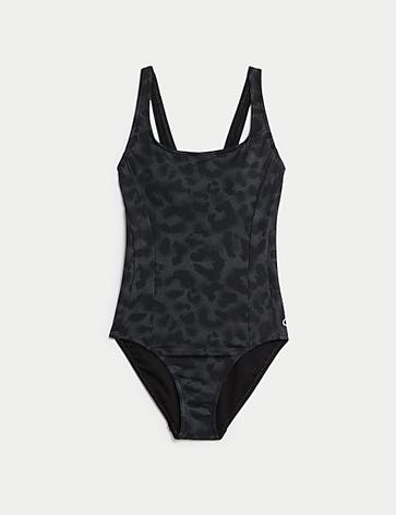 Tummy Control Printed Scoop Neck Swimsuit offers at S$ 79.9 in Marks & Spencer