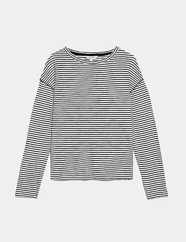 Pure Cotton Striped T-Shirt offers at S$ 65.9 in Marks & Spencer