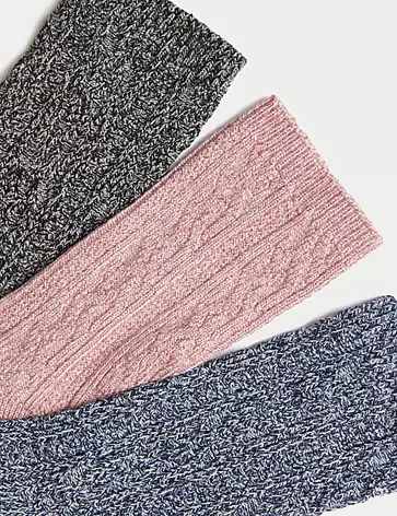 3pk Sumptuously Soft™ Thermal Socks offers at S$ 22.9 in Marks & Spencer